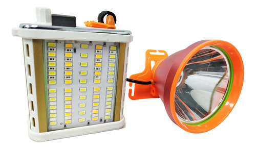 Focos De Caza Linterna Minera Recargable Luz Roja Led 200w