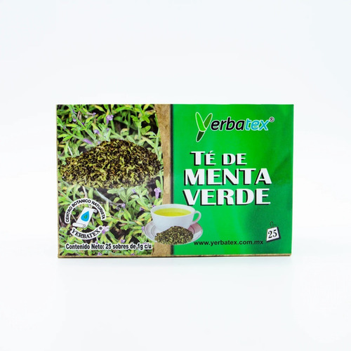 Té De Hierba Menta Verde Caja Con 25 Bolsitas De 1g