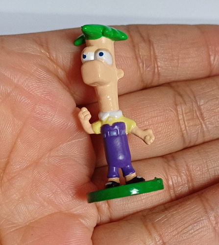 Mini Figura Ferb Fletcher Phineas Y Ferb 3.5 Cm (Usado)