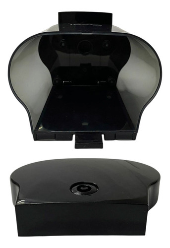 Dispensador De Jabon Oval Dv062 Rellenable 1 L Color Humo Color Humo Con Negro