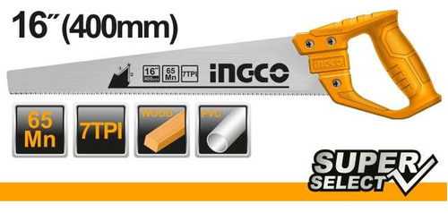 Serrucho 400mm Super Select Hhas48400 Ingco