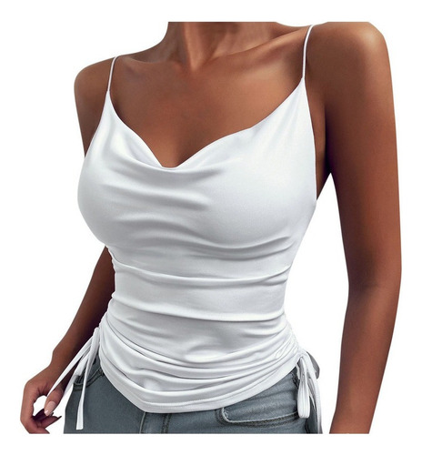 Camiseta Sin Mangas Con Cuello En V For Mujer Chaleco