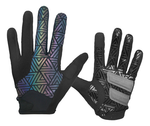 Guantes De Ciclismo Reflectantes Coloridos Para Bicicleta De