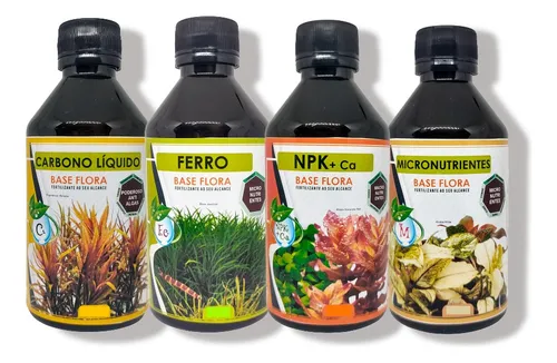 comprar Kit Fertilizantes 500ml Carbono+ Ferro+ Npk+ Micronutrientes