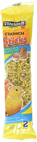 Vitakraft Triple Baked Crunch Sticks Egg Honey Canary Treat