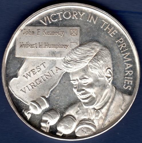 Medalla De Plata Victoria En Las Primarias John F Kennedy