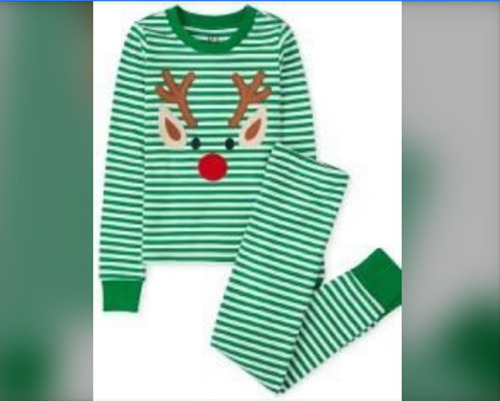 Pijama De Navidad Unisex, Tallas 6/9, 12/18meses, A La 14.