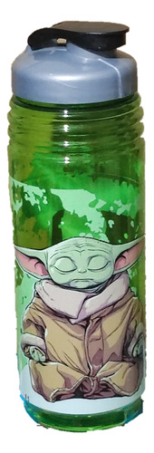 Set Plato Pizzero Y Botella De Agua 780 Ml - Mandalorian