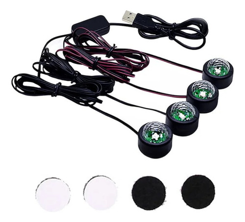 Luz Led Para Interior De Carro Multicolor Luces Ambientadora