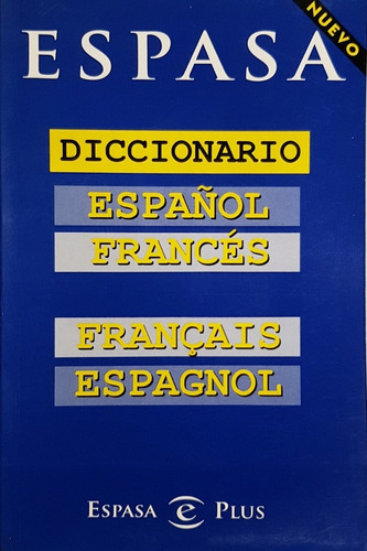 Diccionario Espasa Diccionario Español - Portugues, De Espasa Calpe., Vol. 1. Editorial Espasa, Tapa Blanda En Francés, 2001