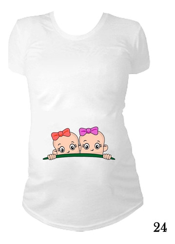 Remera Para Embarazada Remeron Frases Profesiones Mellizos