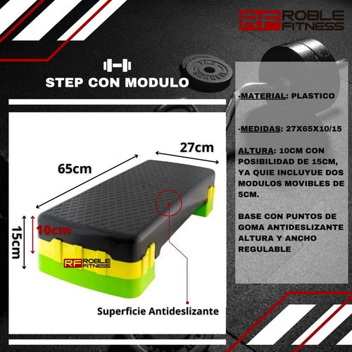 Imagen 2 de 7 de Step Funcional Plataforma Con Modulos Escalon Gimnasia