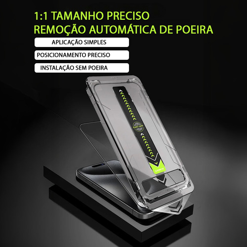 Película Vidro Privacidade 3d Com Aplicador P/ iPhone Todos