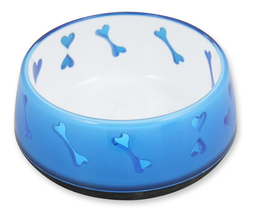 Plato Para Perros Dog Love Bowl - Azul L