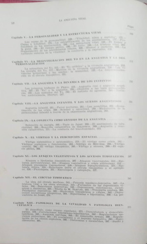 Libro La Angustia Vital - J J L Lopez Ibor - Psiquiatría (Usado)