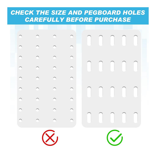 Vincreem 4 Pcs Pegboard Bolss Con Ganchos Cestas Tejidas De