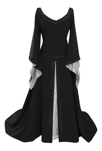 Vestido De Cosplay Medieval Con Cuello En V For Mujer