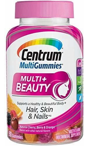Centrum Multi + Beauty Gummy Multivitaminico Para Mujeres, C