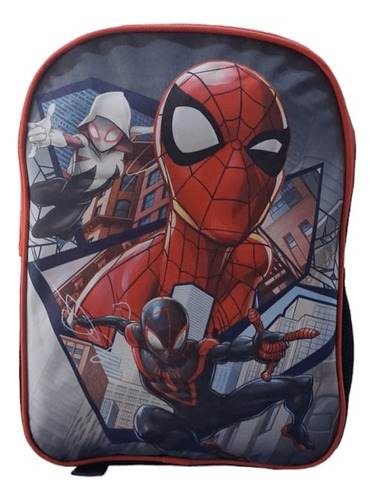 Mochila Preescolar Mickey Minnie Paw Patrol Spiderman 2024 Color Spider Man Diseño De La Tela Liso