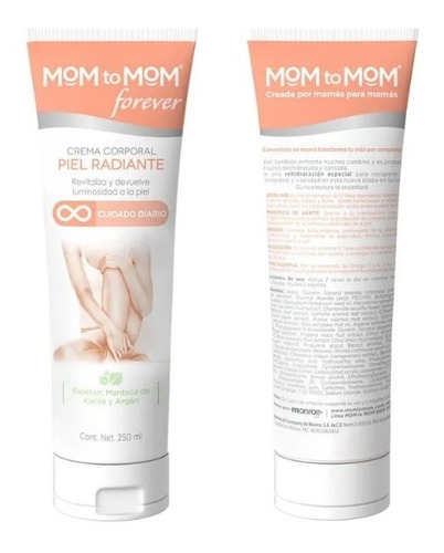 Crema Corporal Mom To Mom Piel Radiante 250 Ml