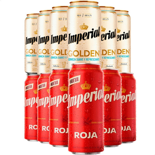 Cerveza Imperial Amber Lager  + Golden Lata 473ml