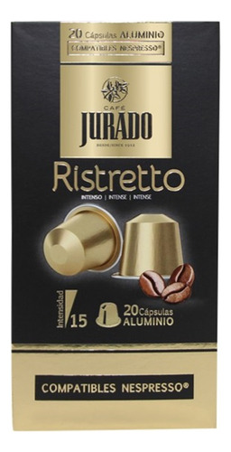 80 Cápsulas De Cafe Ristretto (café Jurado)