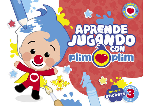 Aprende Jugando Con Plim Plim: Incluye stickers, de AA. VV.. Serie Plim Plim, vol. 1. Editorial Altea, tapa blanda, edición 1 en español, 2023