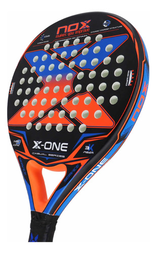 Pala Pádel Nox X-one Evo Colours Rough Surface Intermedio