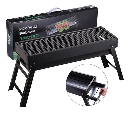 Parrilla De Carbón Portátil Plegable Para Acampar