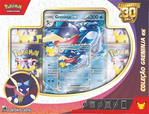 Coleção Pokémon 30 Anos Sylveon Ex E Greninja Sortido Coleção Pokémon Ex De...