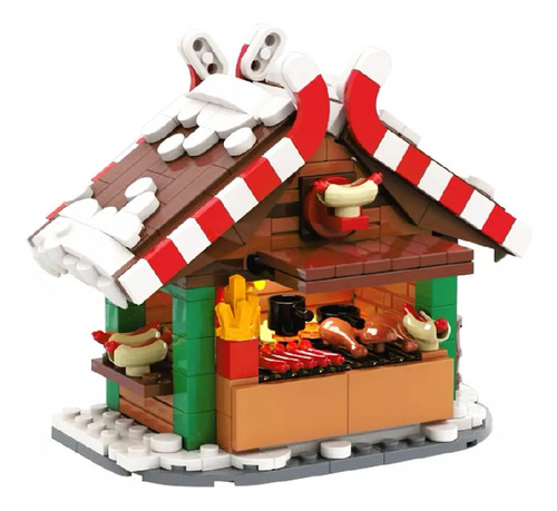 Conjunto De Blocos De Construção Para Churrasco De Natal