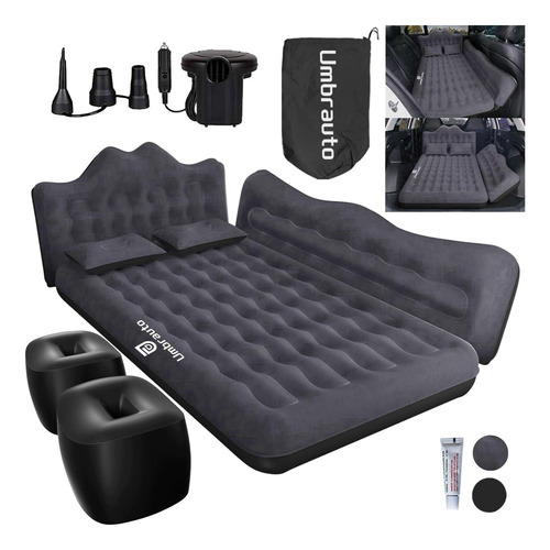 Cama De Colchón De Automóvil Inflable De Umbrauto: Colchón D