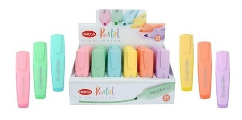 Imagen 2 de 4 de Pack X 6 Unidades De Marcadores Flúo De Colores Pastel
