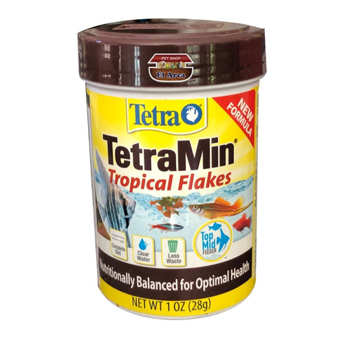 Tetra Min 28g Alimento En Escamas Peces Tropicales Acuarios