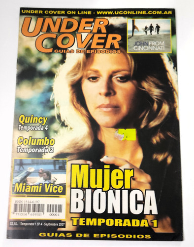 Revista Under Cover T1 Nro4 Mujer Bionica Miami Vice Quincy
