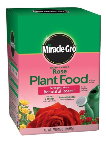 Miracle-gro Alimento Para Plantas De Rosas Soluble En Agua 