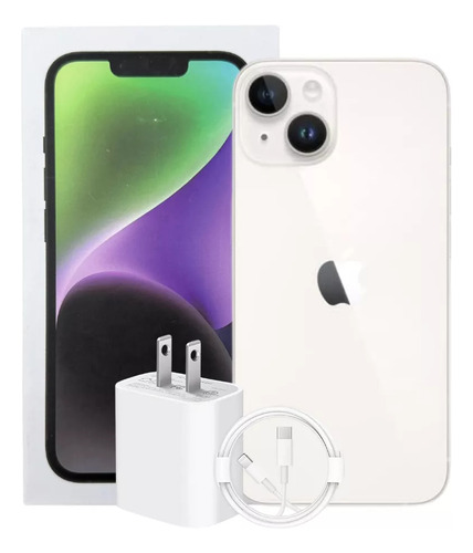 Apple iPhone 14 (128 Gb) - Blanco Bandeja Sim Con Caja Original (Reacondicionado)