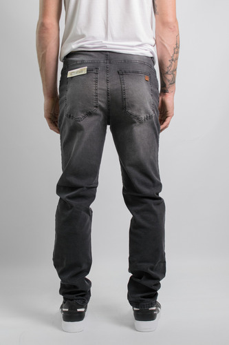 Jean Hombre Bross Pantalón Regular Fit Elastizado Localizado