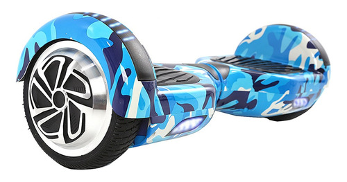 Skate Elétrico 6,5 Azul Militar Hoverboardx Bluetooth E Bols