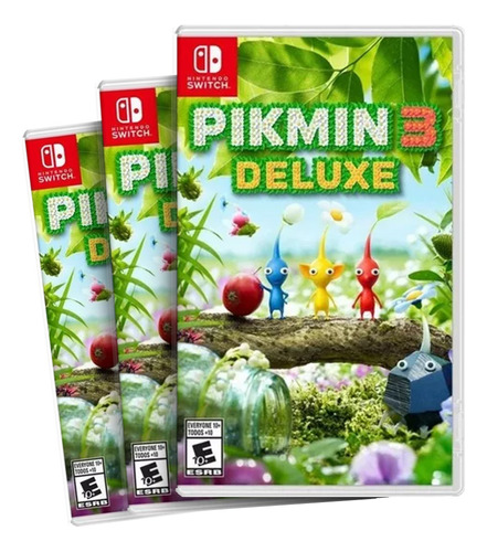 Combo Com 3 Pikmin 3 Deluxe Switch Midia Fisica