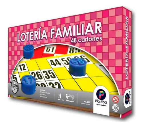 Juego De Mesa Lotería Familiar Plastigal 212