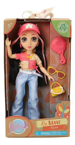 Muñeca Ecológica Be Brave Nora 30 Cm Juguetes Multicolor