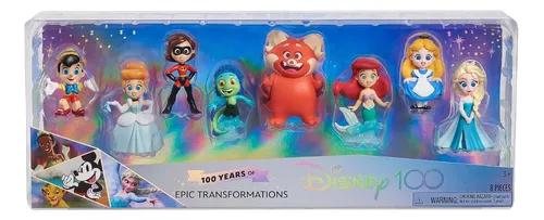 Disney 100 Set 8 Figuras Transformaciones Epicas 100 Años S1