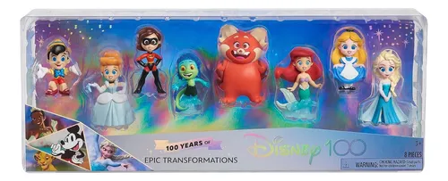 Disney 100 Set 8 Figuras Transformaciones Epicas 100 Años S1