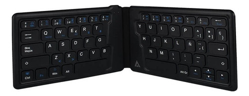 Teclado Multi-device / Dispositivo Bluetooth K-wallet Mk211 Color del teclado Negro Idioma Español Latinoamérica