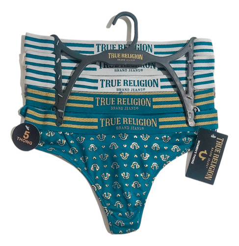 Pack 5 Tangas True Religion Ropa Interior Para Mujer