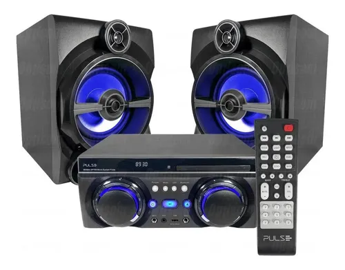 Mini System Bluetooth Pulse Sp700 Dvd Rádio Usb Com Controle Cor ...