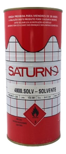Solvente Vinilico Brilhante 4800 900ml Saturno