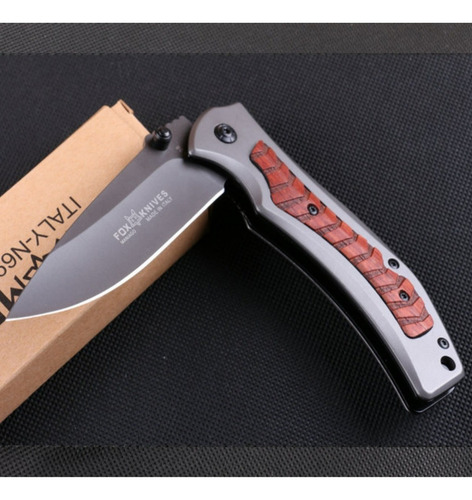 Canivete Fox Tatico Semi-automatico Cinto