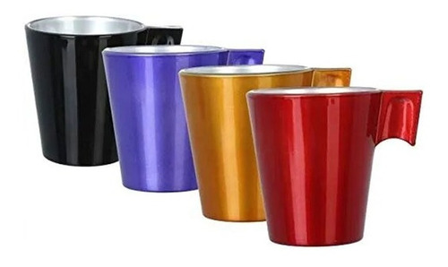 Juego X4 Jarrito Taza Cafe Luminarc Flashy Expresso 80cc 5oz